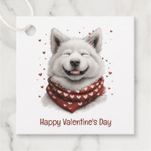 Valentines Day Samoyed Dog