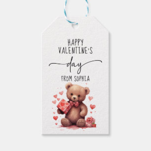Étiquettes-cadeau Valentines Jour joli ours Tag