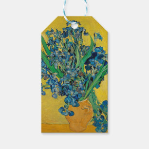 Étiquettes-cadeau Van Gogh Vase avec l'impressionnisme classique d'I