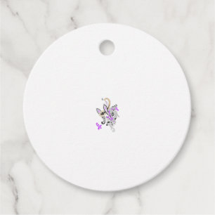 Étiquettes Cadeau Vecteur de tatouage fée papillon - Art Floral Vint