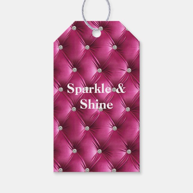 Étiquettes-cadeau Velvet Rose Chaud (Devant)