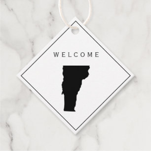 Étiquettes Cadeau Vermont Welcome Bag Tags cadeaux pour Mariage Week