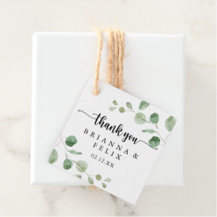 Étiquettes Cadeau Vert délice Eucalyptus Mariage