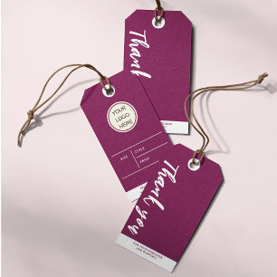 Étiquettes-cadeau Vêtements pour petites entreprises Bourgogne Prix 