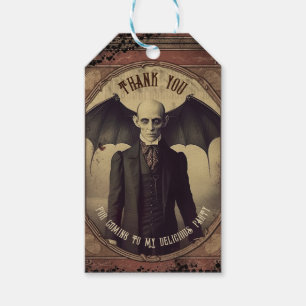 Étiquettes-cadeau Victorien gothique Vintage Dracula Halloween Favor