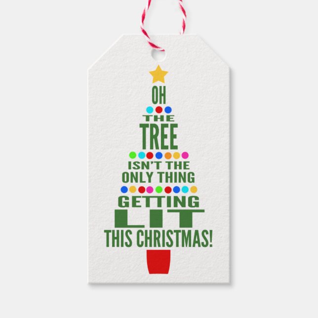 Étiquettes-cadeau Vin de Noël amusant / Bouteille de Champagne Perso (Devant)