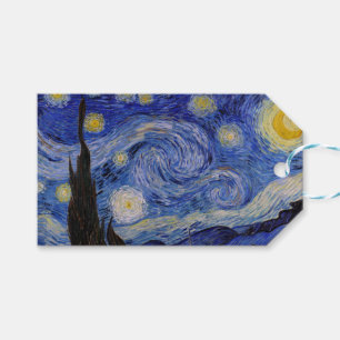 Étiquettes-cadeau Vincent Van Gogh - La nuit étoilée