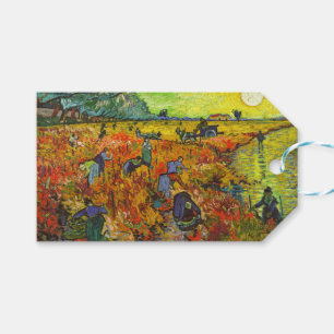 Étiquettes-cadeau Vincent van Gogh - Le vignoble rouge