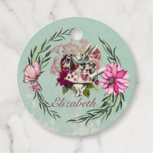 Étiquettes Cadeau Vintage Alice au Pays des merveilles Tea Party