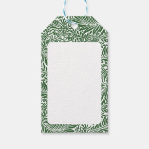 Étiquettes-cadeau Vintage Floral William Morris Willow Bough Green