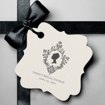 Vintage Ivoire Régence Femme au Blason Mariage Sho