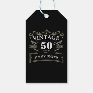 Étiquettes-cadeau Vintage N'Importe Quel Âge Thème Rustique