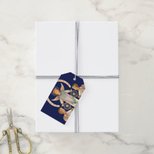 Étiquettes-cadeau Vintage Noël, anges scandinaves de Santa Lucia