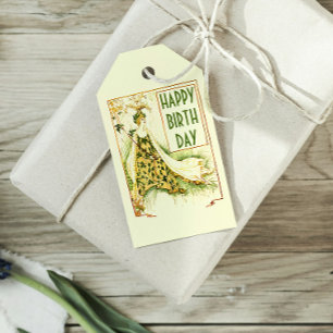 Étiquettes-cadeau Vintage Nouveau Meadowsweet Walter Crane Anniversa