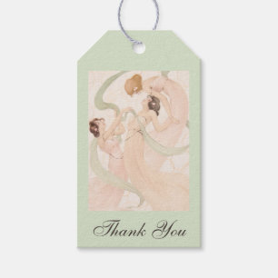 Étiquettes-cadeau Vintage Nouveau Merci