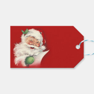 Étiquettes-cadeau Vintage Père Noël a retravaillé !