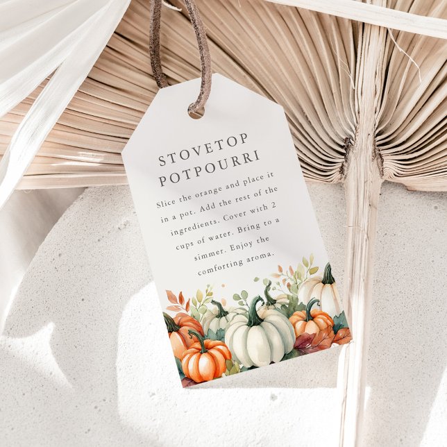 Étiquettes-cadeau Vintage Stovetop Potpourri Thanksgiving Favoriser  (Créateur téléchargé)