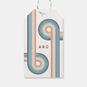 Étiquettes-cadeau Vintage style rétro les années 70 Faire-part de ma