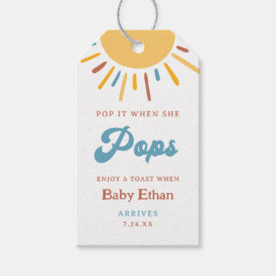 Étiquettes-cadeau Voici Le Fils Pop Quand Elle Pop