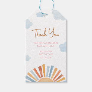 Étiquettes-cadeau Voici Les Mots-Clés Du Baby shower Sun Girl Favor