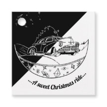Voiture de Noël Chalkboard