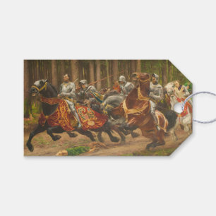 Étiquettes-cadeau Vol de Charles le Téméraire à cheval