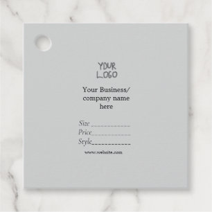 Étiquettes Cadeau Votre logo médias sociaux Code QR Balises de prix