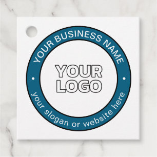 Étiquettes Cadeau Votre logo ou votre conception et votre texte circ