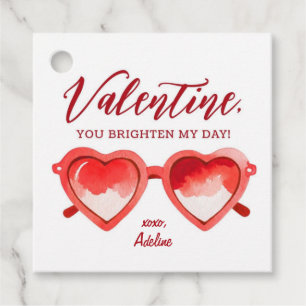 Étiquettes Cadeau Vous Éclairez Mes Lunettes de soleil de jour Valen