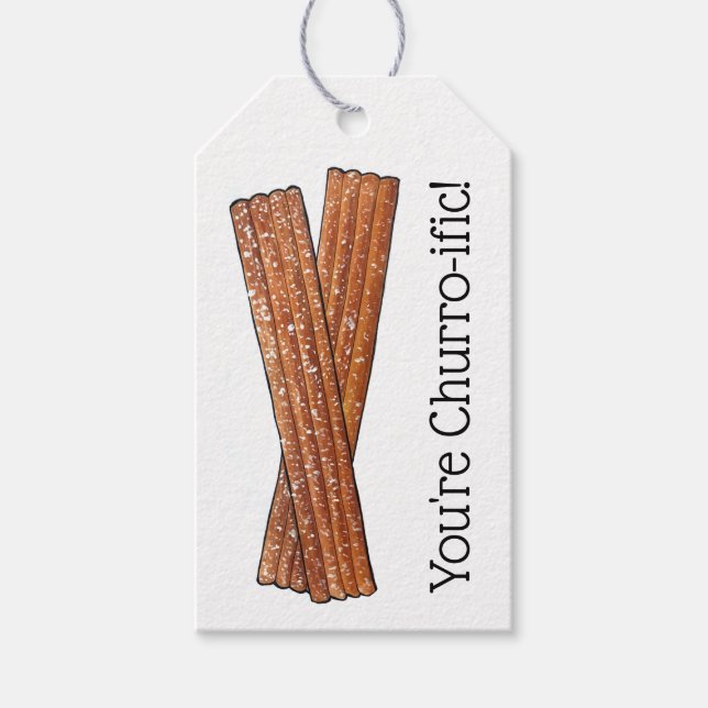 Étiquettes-cadeau Vous êtes Churro-ific (Terrifique) Drôle Foodie Ch (Devant)