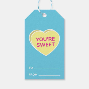 Étiquettes-cadeau Vous êtes le Coeur de Conversation Douce Valentine