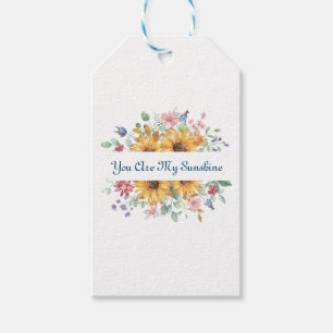 Étiquettes-cadeau Vous êtes ma citation Sunshine et Sunflower
