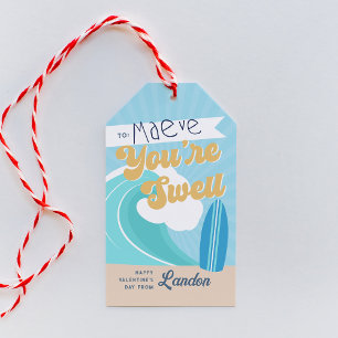 Étiquettes-cadeau Vous êtes Swell Surfer Classroom Valentines Day