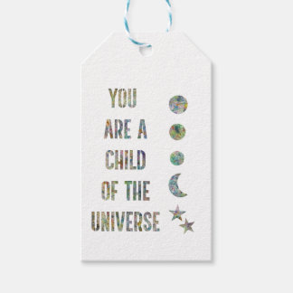 Étiquettes-cadeau Vous êtes un enfant de l'univers