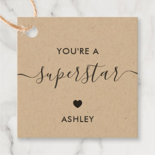 Étiquettes Cadeau Vous êtes une Superstar Tags cadeaux, Super Star K