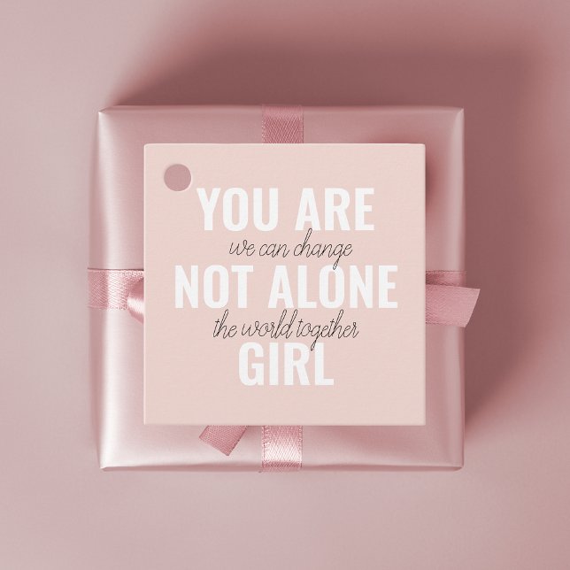 Étiquettes Cadeau Vous N'Êtes Pas Une Seule Fille Citation De Motiva (Créateur téléchargé)