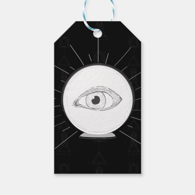 Étiquettes-cadeau Voyant de voyant Fortune Yeux Esotérique Crystal B (Devant)