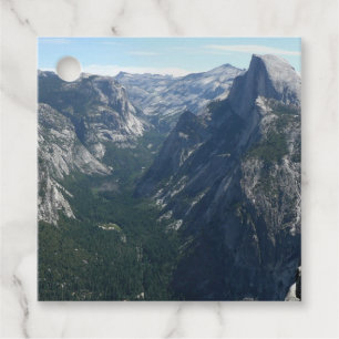 Étiquettes Cadeau Vue depuis Glacier Point dans le parc national de