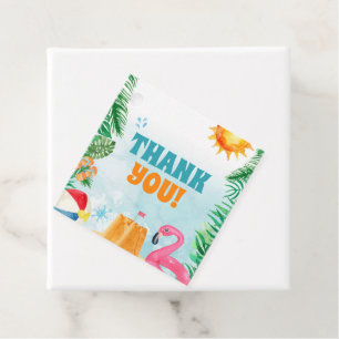 Étiquettes Cadeau Watercolor Summer Beach Party
