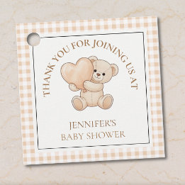 Étiquettes Cadeau We Can Bearly Wait Teddy Bear Baby Shower