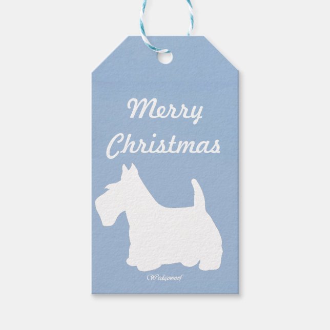 Étiquettes-cadeau Wedgewoof Scottish Terrier (Devant)
