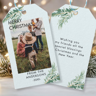 Étiquettes-cadeau Weihnachts Photo Personalisierte - Geschenkanhänge