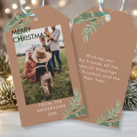 Weihnachts Photo Personalisierte - Geschenkanhänge