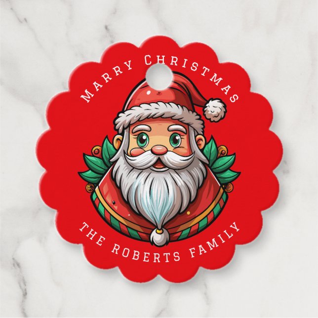 Étiquettes Cadeau Whimsical Elf Fête (Devant)