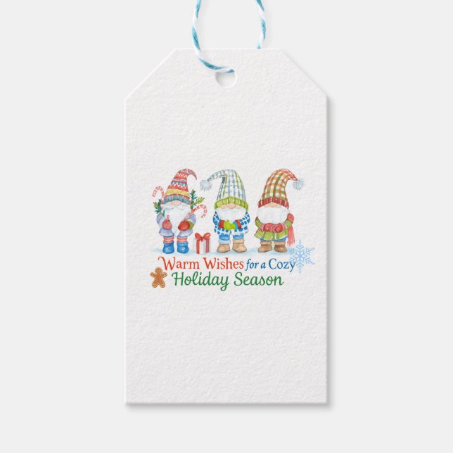 Étiquettes-cadeau Whimsicale wishes for  cozy holiday season (Devant)