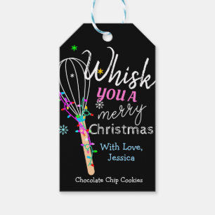 Étiquettes-cadeau Whisk You a Joyeux Noël Baking