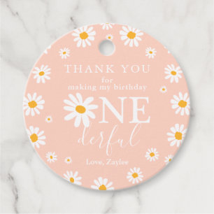 Étiquettes Cadeau Wild One 1er anniversaire fête Boho Retro Peach Da