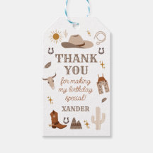 Wild West Cowboy Rodeo Anniversaire Merci Favorise