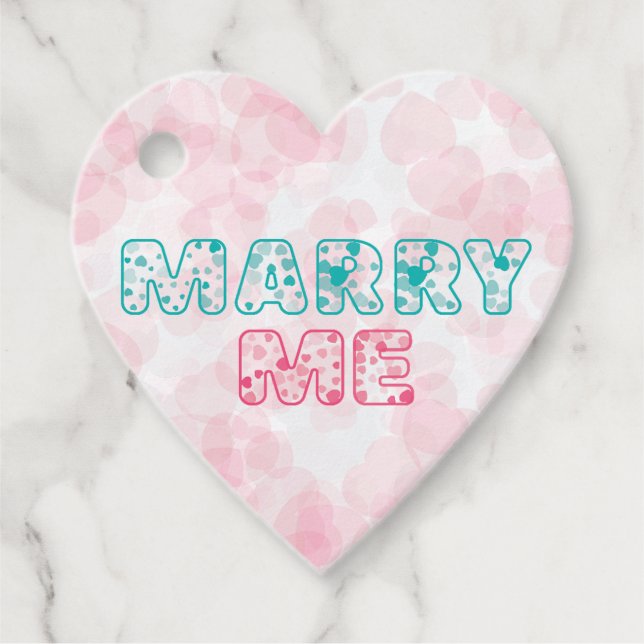 Étiquettes Cadeau Will You Marry Me  (Devant)