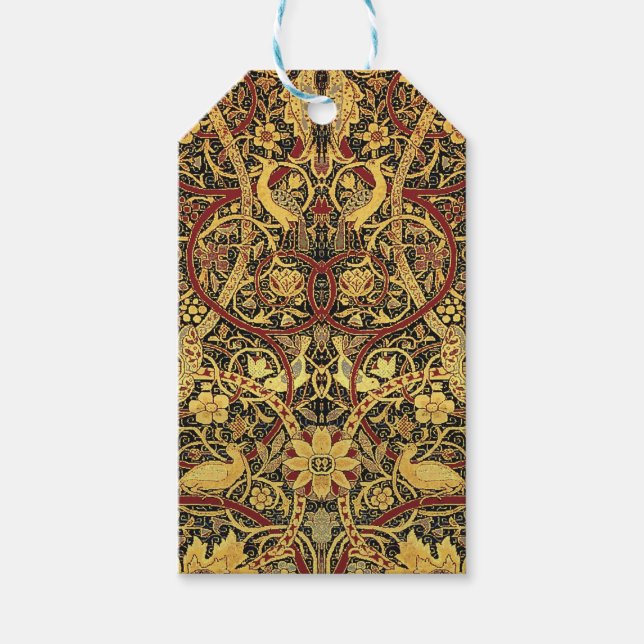 Étiquettes-cadeau William Morris Bullerswood Tapisserie Faux (Devant)